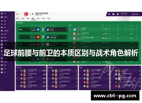 足球前腰与前卫的本质区别与战术角色解析