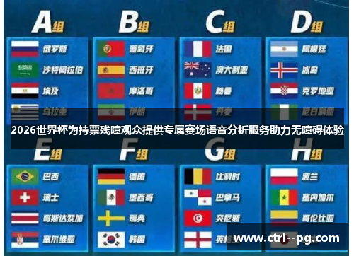 2026世界杯为持票残障观众提供专属赛场语音分析服务助力无障碍体验 2026世界杯为持票残障观众提供专属赛场语音分析服务助力无障碍体验